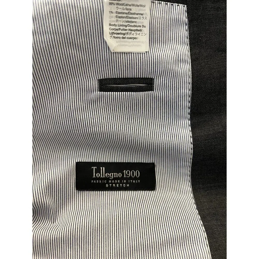 J Crew Mens 38 R Slim Gray Suit Coat Jacket Ludlow Blazer Tollegno 1900
